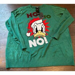 Nwt Torrid Sweater Christmas Disney Donald Duck Ho Ho‎ No! Sequins
